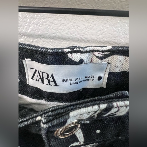 ZARA The Trevor Full Length In Off The Seas Jean Size 4 - Picture 6 of 9